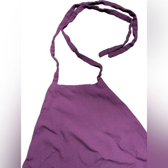 TOBI Maroon cropped Halter Top size Small - Picture 3 of 5